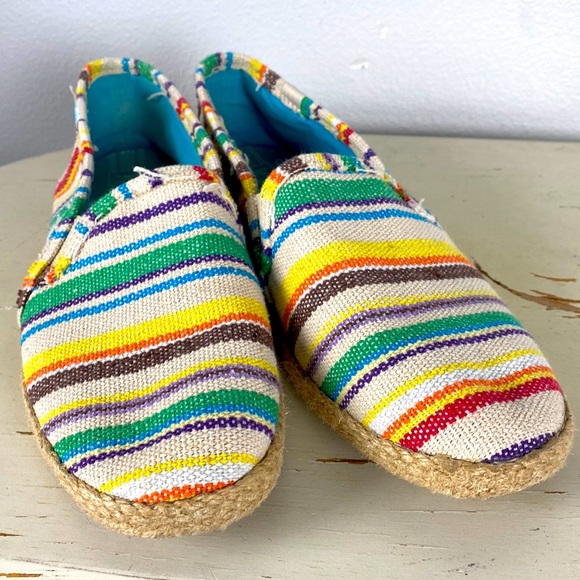 Keds Shoes - Keds women's multi color fabric flats Size 8 💚💛💙🧡